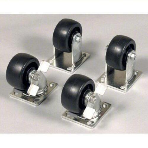 DESCRIPTION: (1) SET OF CASTER WHEELS BRAND/MODEL: KNAACK #13R540 INFORMATION: BLACK, 1600 LB CAPACITY (2) SWIVEL, (2) RIGID SIZE: 4" DIAMETER RETAIL$