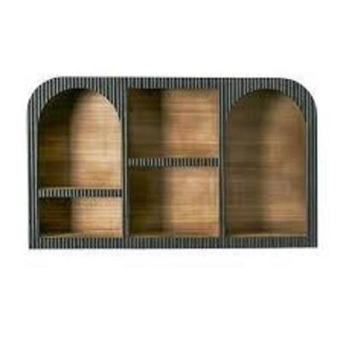 DESCRIPTION: (1) WOODEN WALL SHELF WITH CUBBY HOLES BRAND/MODEL: BEAUTIFUL #531726WEB INFORMATION: WOODEN SIZE: 30.5" X 5" X 18.25" RETAIL$: $74.98 EA