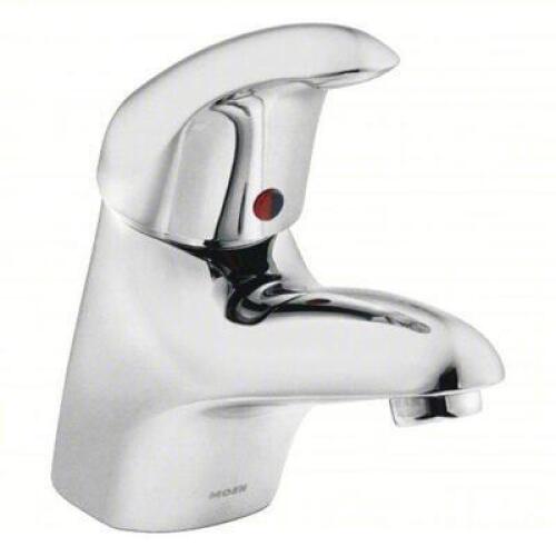 DESCRIPTION: (2) LAVATORY FAUCET BRAND/MODEL: MOEN #8417F12 INFORMATION: M-DURA, BRASS, CHROME FINISH, 1.2 GPM FLOW RATE, SINGLE-POST, ARC RETAIL$: $2