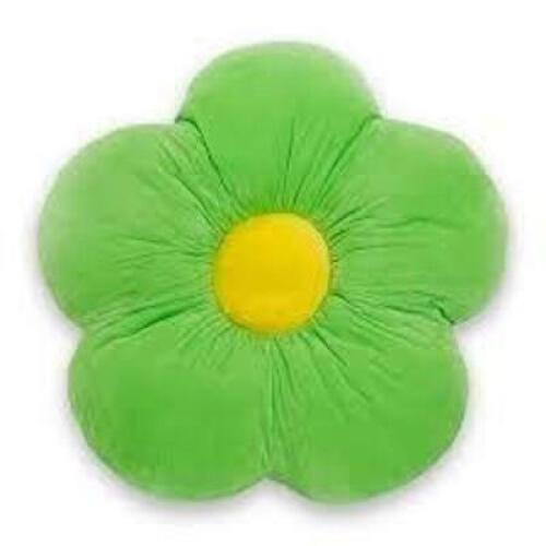 DESCRIPTION: (1) FLOWER PILLOW BRAND/MODEL: BUTTERFLY CRAZE DAISY INFORMATION: GREEN FLOWER, YELLOW CENTER RETAIL$: $49.99 EA QTY: 1