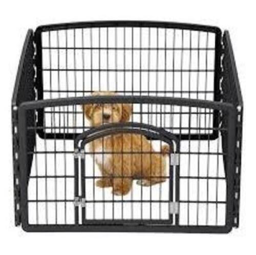 DESCRIPTION: (1) PET PLAYPENS BRAND/MODEL: PRODUCT NUMBER #GWL-S4X24-BK INFORMATION: BLACK SIZE: 35"L x 35"W x 23.5"H RETAIL$: $34.99 EA QTY: 1