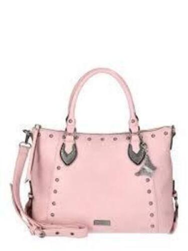 DESCRIPTION: (1) HANDBAG BRAND/MODEL: JESSICA SIMPSON #JS250003 INFORMATION: PINK RETAIL$: $34.00 EA QTY: 1