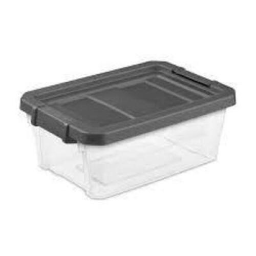 DESCRIPTION: (6) STACKER BOXBRAND/MODEL: STERILITE #1472SIZE: 16 QT, 18" x 12 5/8" x 7 1/8"RETAIL$: $47.99 EAQTY: 6