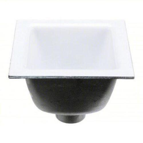 DESCRIPTION: (1) FLOOR SINK BRAND/MODEL: ZURN #6CUP7 INFORMATION: WHITE SIZE: 12 IN OVERALL WD, 12 IN OVERALL LG, 8 5/8 IN OVERALL DP, 3 IN NOMINAL PI