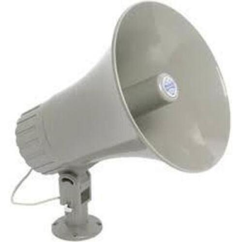 DESCRIPTION: (1) HORN LOUDSPEAKER BRAND/MODEL: ATLAS SOUND #GA-30T INFORMATION: 30 WATT RETAIL$: $122.99 EA QTY: 1