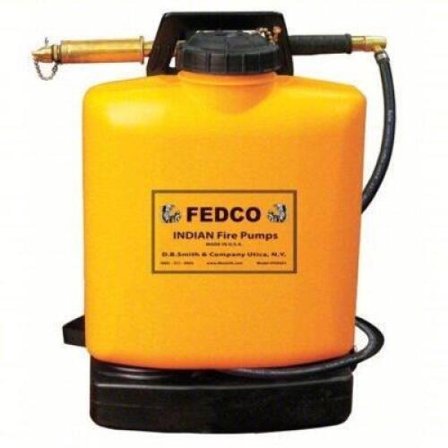 DESCRIPTION: (1) FIRE PUMP BRAND/MODEL: INDIAN #22FH65 INFORMATION: YELLOW SIZE: 50" HOSE, 5 GAL TANK RETAIL$: $166.17 EA QTY: 1