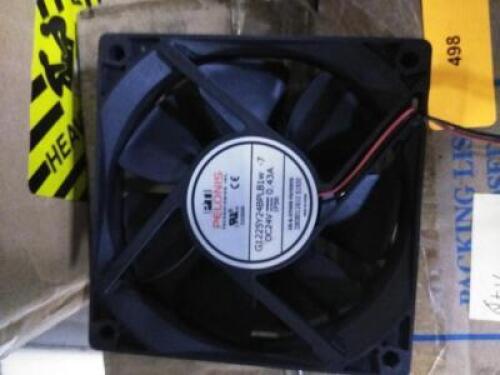 DESCRIPTION: (9) INTERNAL FAN BRAND/MODEL: PELONIS #G1225Y24BPLB1W -7 INFORMATION: DC24V RETAIL$: $24.75 EA QTY: 9