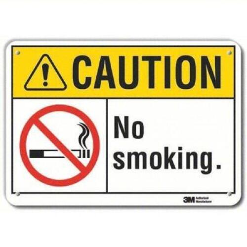DESCRIPTION: (1) DANGER NO SMOKING SIGN BRAND/MODEL: 34ND99 INFORMATION: ALUMINUM SIZE: 10X14 RETAIL$: $23.30 QTY: 1