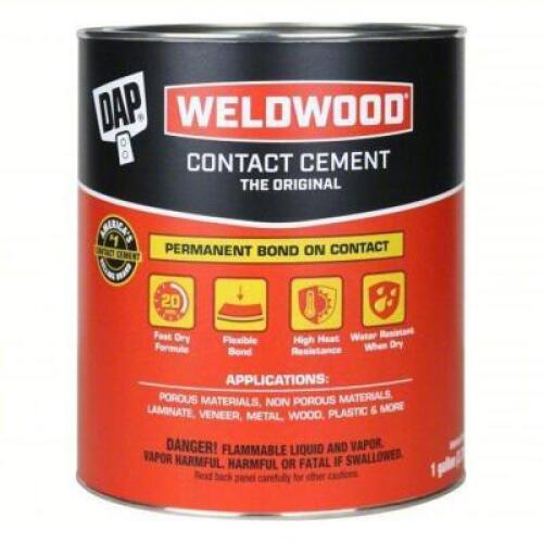 DESCRIPTION: (2) TAN, GENERAL PURPOSE CONTACT CEMENT BRAND/MODEL: DAP 00273 SIZE: 1 GAL RETAIL$: $128.40 QTY: 2