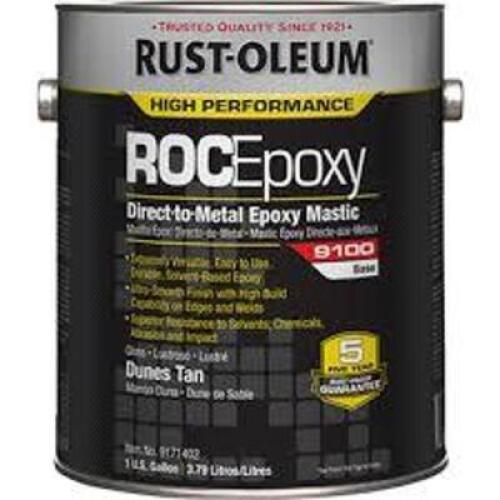 DESCRIPTION: (1) ROC EPOXY DUNES TAN DTM BRAND/MODEL: RUST-OLEUM 9171402 SIZE: 1 GAL RETAIL$: $157.84 QTY: 1