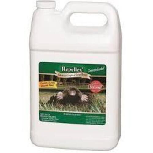 DESCRIPTION: (2) MOLE AND GOPHER REPPELENT BRAND/MODEL: REPELLEX 10545 SIZE: 1 GALLON RETAIL$: $119.20 QTY: 2