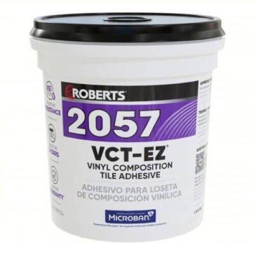 DESCRIPTION: (1) CREAMY TAN CONSTRUCTION ADHESIVE BRAND/MODEL: ROBERTS 2057-1 SIZE: 1 GAL RETAIL$: $30.35 QTY: 1