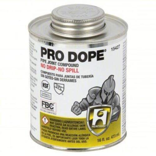DESCRIPTION: (4) PRO DOPE PIPE THREAD SEALANT BRAND/MODEL: HERCULES 15427 SIZE: 16oz RETAIL$: $55.20 QTY: 4