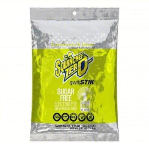 DESCRIPTION: (1) CASE OF (500) SINGLE SERVE LEMON LIME DRINK MIX BRAND/MODEL: SQWINCHER 10U608 SIZE: 0.1OZ RETAIL$: $180.37 QTY: 1
