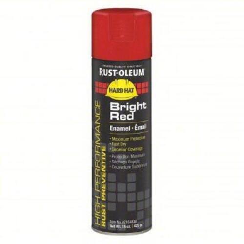 DESCRIPTION: (6) CANS BHRIGHT RED ENAMEL SPRAY PAINT BRAND/MODEL: RUST-OLEUM V2164838 SIZE: 15OZ RETAIL$: $87.78 QTY: 6