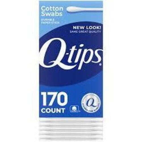 DESCRIPTION: (12)_ BOXES OF (170) COTTON SWABS BRAND/MODEL: Q-TIPS SIZE: 3" RETAIL$: $39.99 QTY: 12