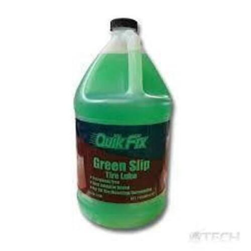 DESCRIPTION: (1) GREEN SLIP TIRE LUBE BRAND/MODEL: QUIK FIX 1790 SIZE: 1 GAL RETAIL$: $35.00 QTY: 1