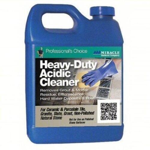 DESCRIPTION: (2) HEAVY DUTY ACIDIC CLEANER BRAND/MODEL: MIRACLE 48RE97 SIZE: 1 GAL RETAIL$: $31.36 QTY: 2