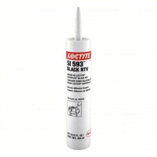 DESCRIPTION: (4) BLACK RTV SILICONE SEALANT BRAND/MODEL: LOCTITE SI 593 INFORMATION: 300% OR LESS ELONGATED RANGE SIZE: 10OZ RETAIL$: $181.36 QTY: 4