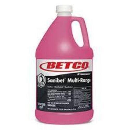 DESCRIPTION: (4) MULTI-RANGE SANITIZER, DISINFECTANT, DEODORIZER BRAND/MODEL: BETCO 2370400 SIZE: 1 GAL RETAIL$: $117.99 QTY: 4