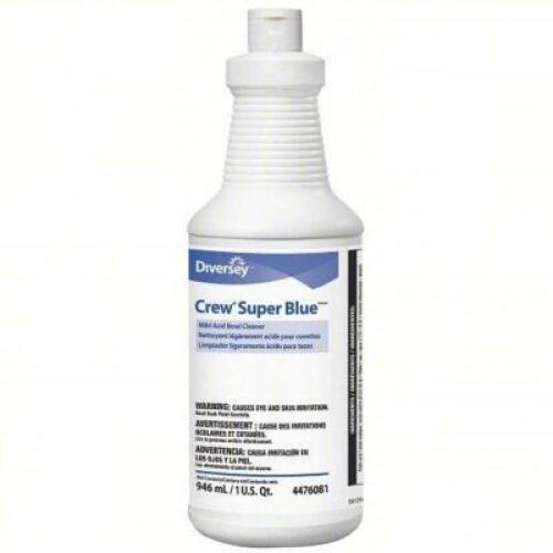 DESCRIPTION: (6) MILD ACID BOWL CLEANER BRAND/MODEL: DIVERSEY CREW SUPER BLUE SIZE: 32 OZ RETAIL$: $46.17 QTY: 6