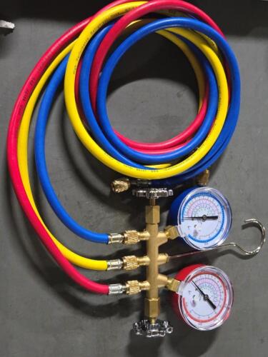 DESCRIPTION: (1) MANIFOLD GAUGE SET BRAND/MODEL: DAYTON 4PDG1 SIZE: 2 VALVE 3 HOSE RETAIL$: $158.44 QTY: 1