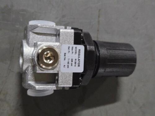 DESCRIPTION: (1) COMPREESED AIR REGULATOR BRAND/MODEL: GROZ R13914 SIZE: 1/4" NPT QTY: 1