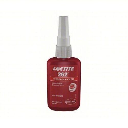 DESCRIPTION: (6) HIGH STRENGTH THREADLOCKER BRAND/MODEL: LOCTITE 262 SIZE: 1.69 FL OZ RETAIL$: $375.00 QTY: 6