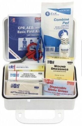 DESCRIPTION: (4) FIRST AID KITS (74) COMPONENT BRAND/MODEL: AV 54623 SIZE: 10 PERSON RETAIL$: $174.80 QTY: 4