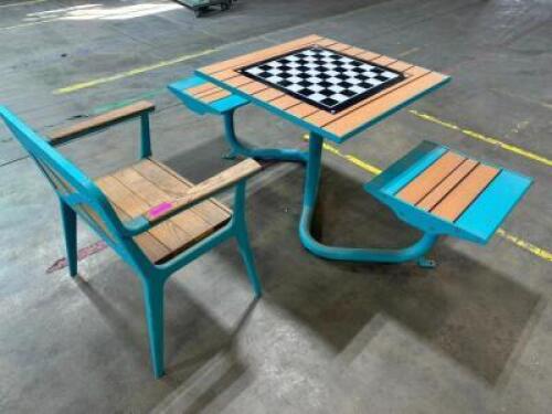 DESCRIPTION BEACON HILL BISTRO GAME TABLE W/ (3) CHAIR ADDITIONAL INFORMATION RETAILS NEW FOR $6000 LOCATION SHOP EAST QTY 1