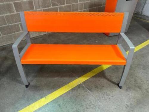 DESCRIPTION 60" STEEL PARK BENCH W/ ARM RESTS ADDITIONAL INFORMATION RETAILS NEW FOR $3100 LOCATION SHOP EAST QTY 1