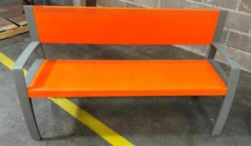 DESCRIPTION 60" STEEL PARK BENCH W/ ARM RESTS ADDITIONAL INFORMATION RETAILS NEW FOR $3100 LOCATION SHOP EAST QTY 1