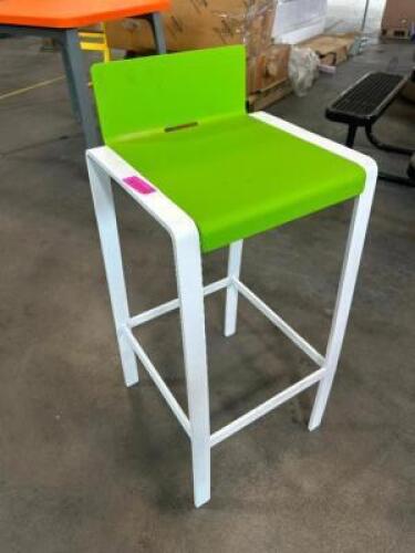DESCRIPTION 30" STEEL OUTDOOR BAR STOOL ADDITIONAL INFORMATION RETAILS NEW FOR $1500 LOCATION SHOP EAST QTY 1
