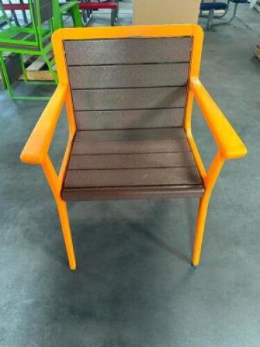 DESCRIPTION ELEVATION METAL CHAIR W/ ARMREST ADDITIONAL INFORMATION RETAILS NEW FOR $1370 LOCATION SHOP EAST QTY 1