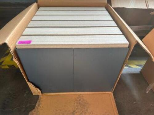 DESCRIPTION 24" X 24" MODULAR PARK BENCH SEATS W/ COMPOSITE TOP SEATING ADDITIONAL INFORMATION METAL BASE. ( NEW ) THIS LOT IS: 24" X 24" LOCATION SHO