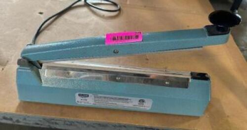DESCRIPTION ULINE H-190 12" HEAT SEALER IMPULSE SEALER BRAND / MODEL: ULINE H-190 LOCATION SHOP WEST QTY 1