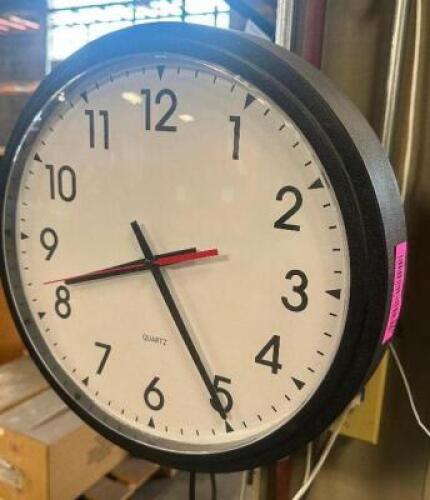 DESCRIPTION QUARTZ 12" WALL CLOCK - BLACK LOCATION SHOP WEST QTY 1