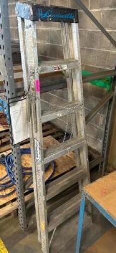 DESCRIPTION LOUISVILLE 6' ALUMINUM LADDER BRAND / MODEL: LOUISVILLE LOCATION SHOP WEST QTY 1