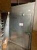 DESCRIPTION YORK WALK IN COOLER DOOR W/ (2) VINYL MAN DOORS, (1) COMPRESSOR ON ROOF, AND (1) EVAPORATOR. ADDITIONAL INFORMATION REST OF MEAT ROOM WALK