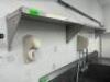 DESCRIPTION (1) 36" X 12" STAINLESS WALL SHELF AND (1) 48" X 12" STAINLESS WALL SHELF. THIS LOT IS: SOLD BY THE PIECE LOCATION MEAT ROOM QTY 2