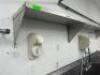 DESCRIPTION (1) 36" X 12" STAINLESS WALL SHELF AND (1) 48" X 12" STAINLESS WALL SHELF. THIS LOT IS: SOLD BY THE PIECE LOCATION MEAT ROOM QTY 2 - 2