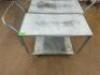 DESCRIPTION 40" TWO TIER METAL UTILITY CART SIZE 40" X 20" LOCATION MEAT ROOM QTY 1
