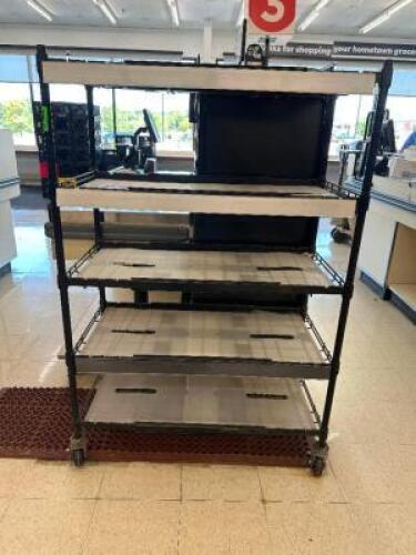 DESCRIPTION 40" FIVE TIER WIRE SHELF LOCATION FRONT QTY 1