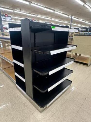 DESCRIPTION 36" X 36" BLACK END CAP GONDOLA SHELF. LOCATION FRONT QTY 1