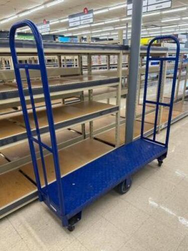 DESCRIPTION 60" NARROW METAL WAREHOUSE CART LOCATION FRONT QTY 1