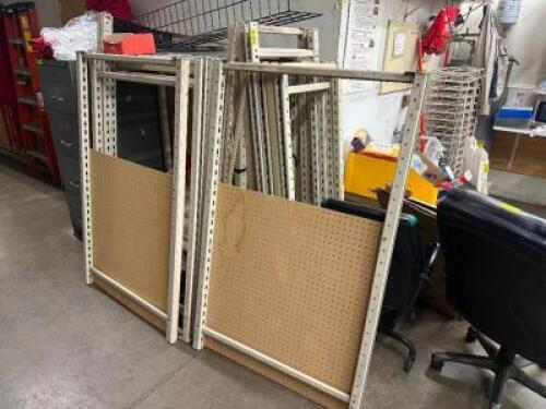 DESCRIPTION (1) LOT OF ASSORTED GONDOLA SHELVING PIECES. THIS LOT IS: ONE MONEY LOCATION BACK ROOM QTY 1