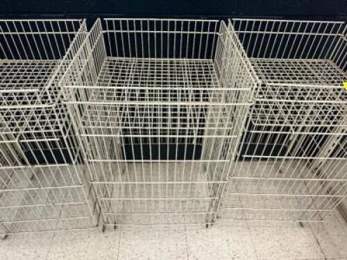DESCRIPTION (4) 19" X 19" TWO TIER WIRE DISPLAY BASKETS THIS LOT IS: SOLD BY THE PIECE LOCATION FRONT QTY 4