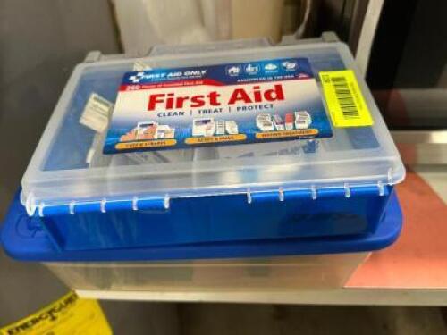 DESCRIPTION FIRST AID KIT LOCATION BACK ROOM QTY 1