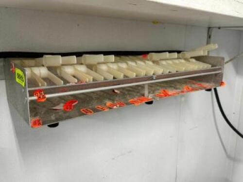 DESCRIPTION 36" STAINLESS LABEL DISPENSER ADDITIONAL INFORMATION WALL MOUNTED LOCATION MEAT ROOM QTY 1