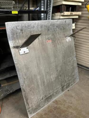 DESCRIPTION HEAVY DUTY METAL DOCK PLATE LOCATION BACK ROOM QTY 1